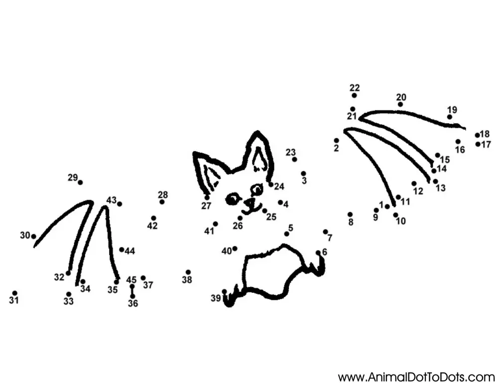 Easy Free Printable Animal Dot-to-dot Worksheets