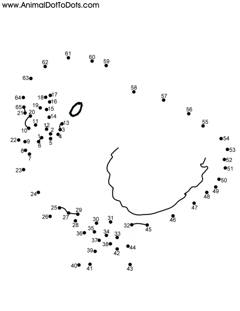 Free Printable Animal Dot To Dot Worksheets Count By Ones
