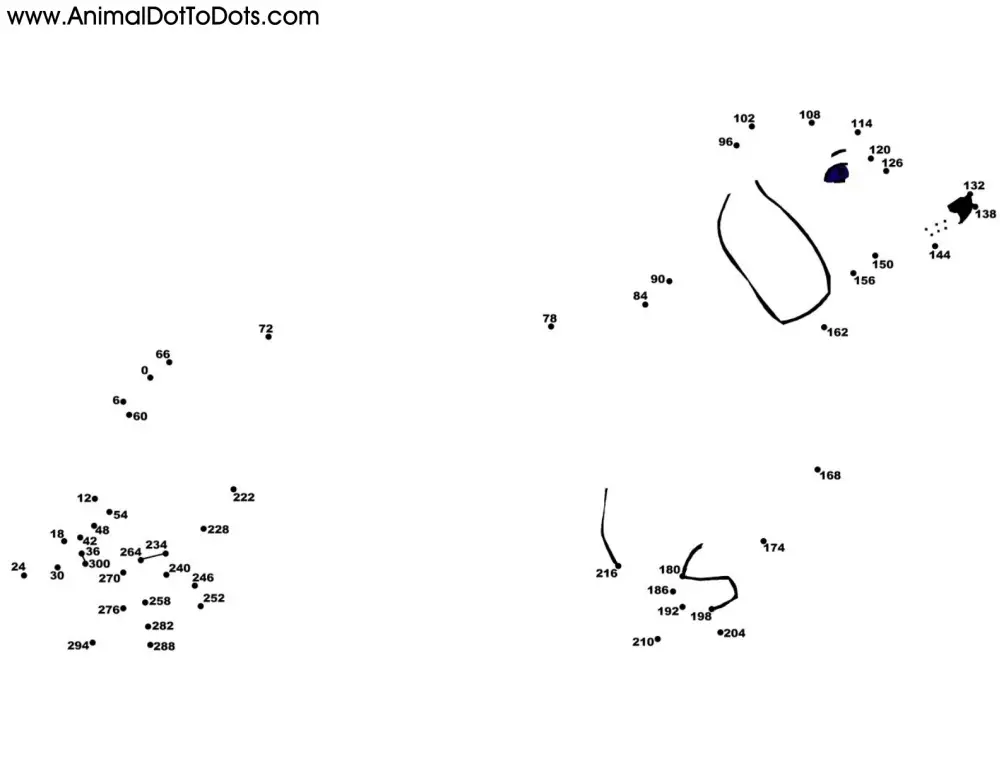 Free Printable Animal Dot-to-Dot Dachshund Dog