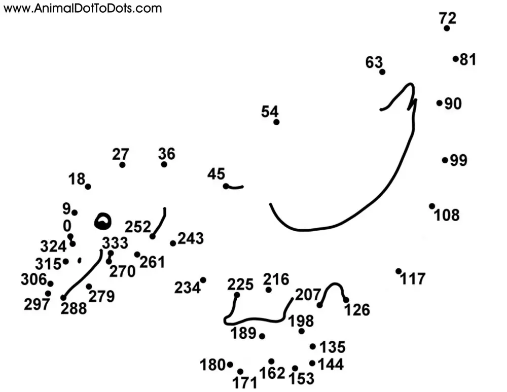Free Printable Animal Dot-to-Dot Duck