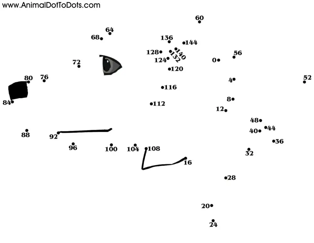 Free Printable Animal Dot-to-Dot Foxhound Dog