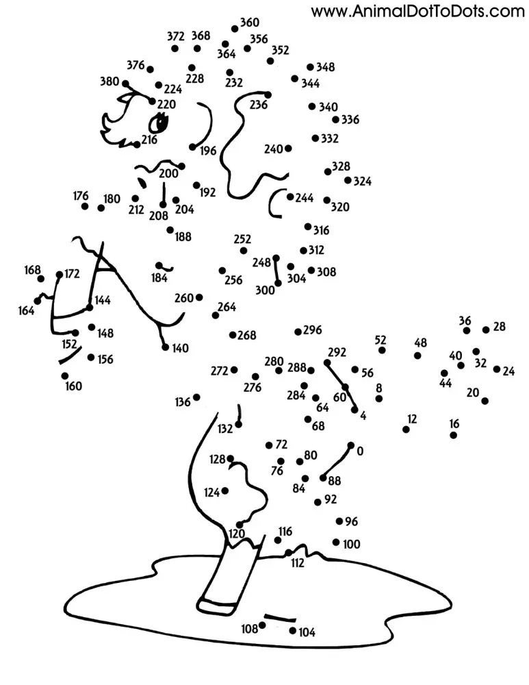 Skip Counting Free Printable Animal Dot To Dot Worksheets