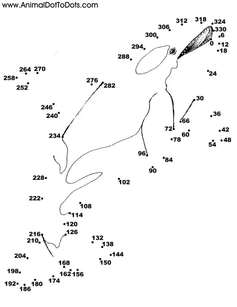 Free Printable Animal Dot-to-dot Orca