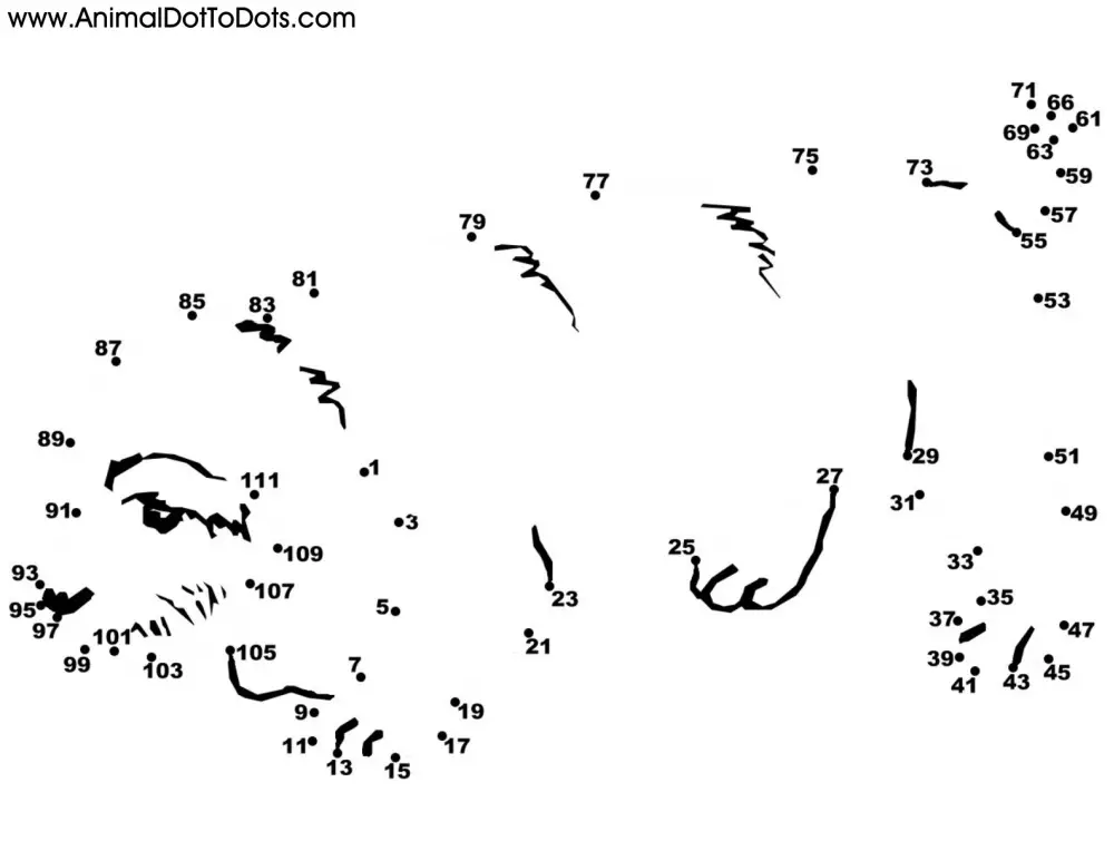 Free Printable Animal Dot-to-Dot Puppy Dog