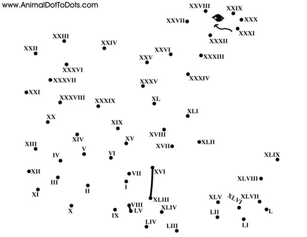 Free Printable Animal Dot-to-Dot Snake