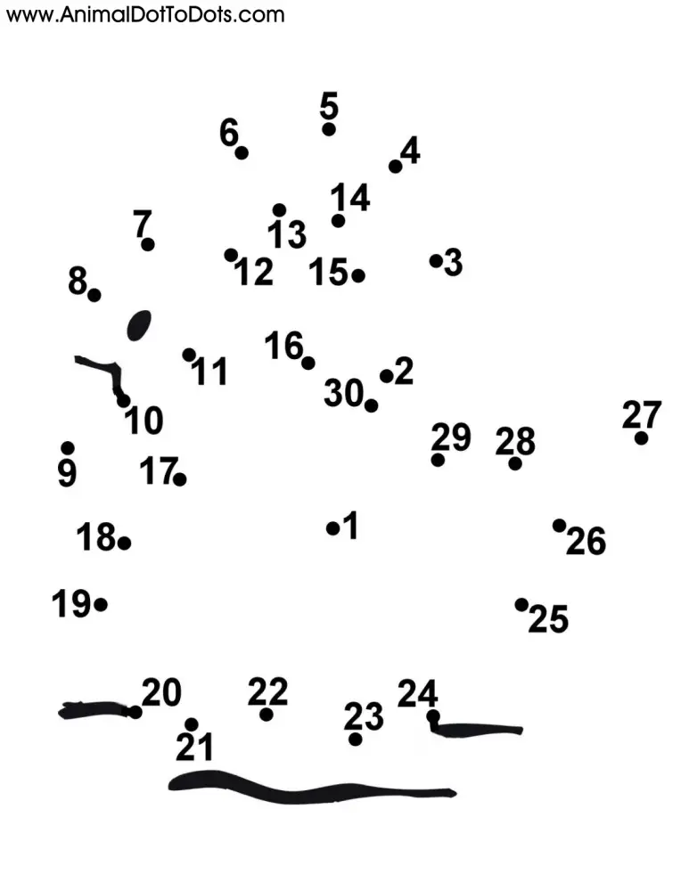 Easy Free Printable Animal Dot To Dot Worksheets